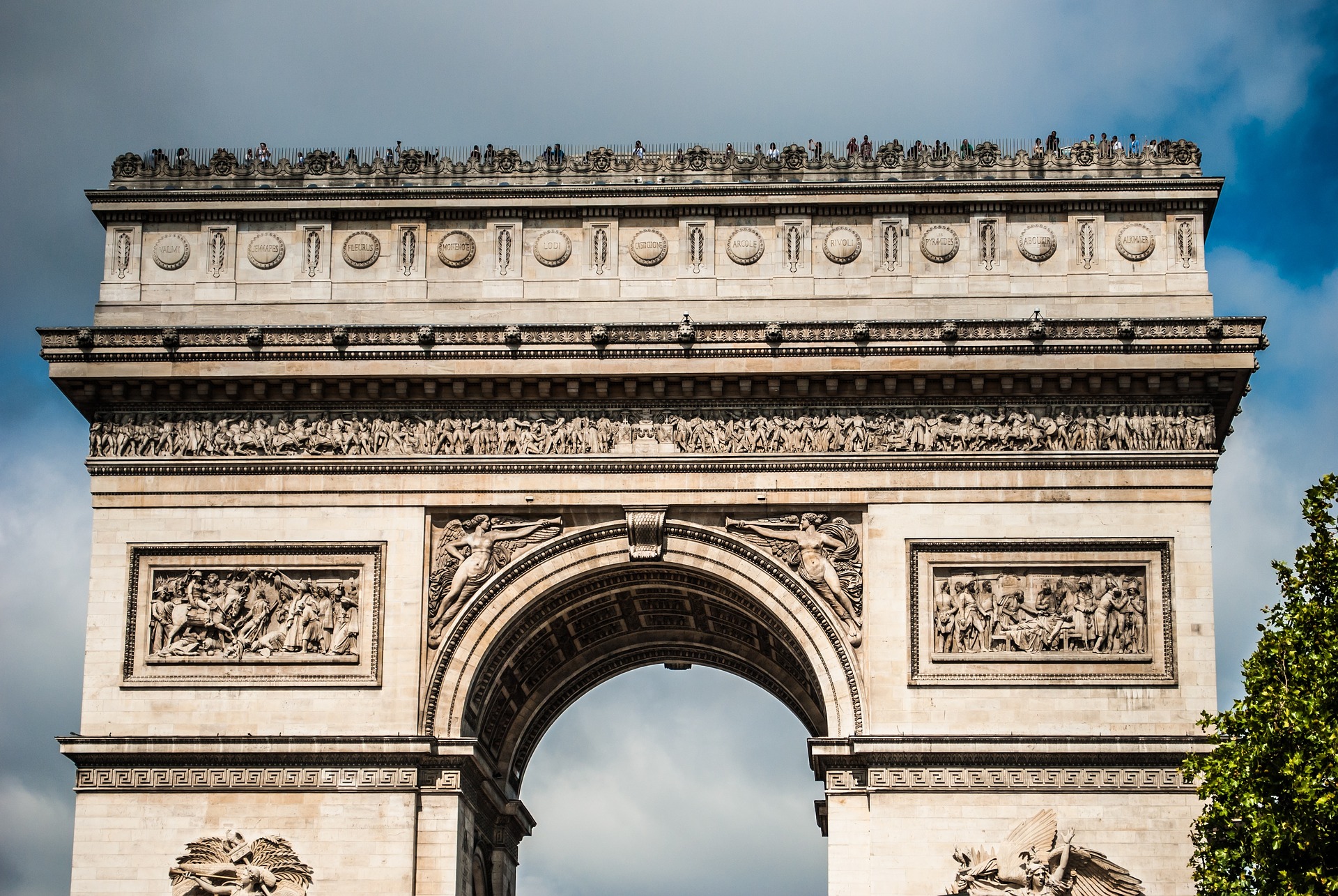 The Arc de Triomphe