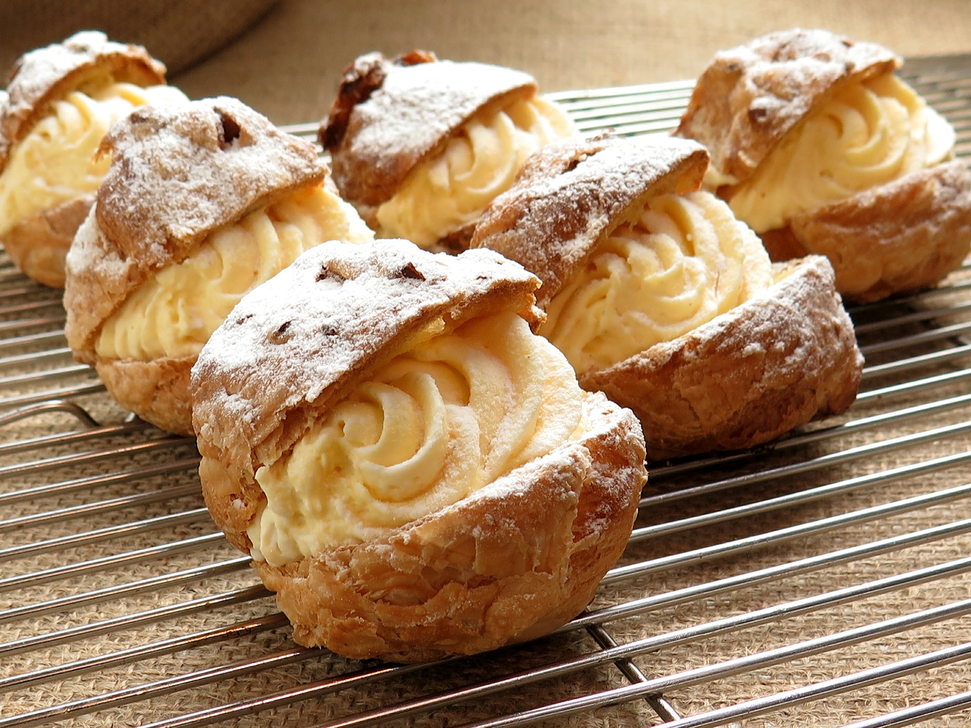 Pastries at one of the many tempting shops