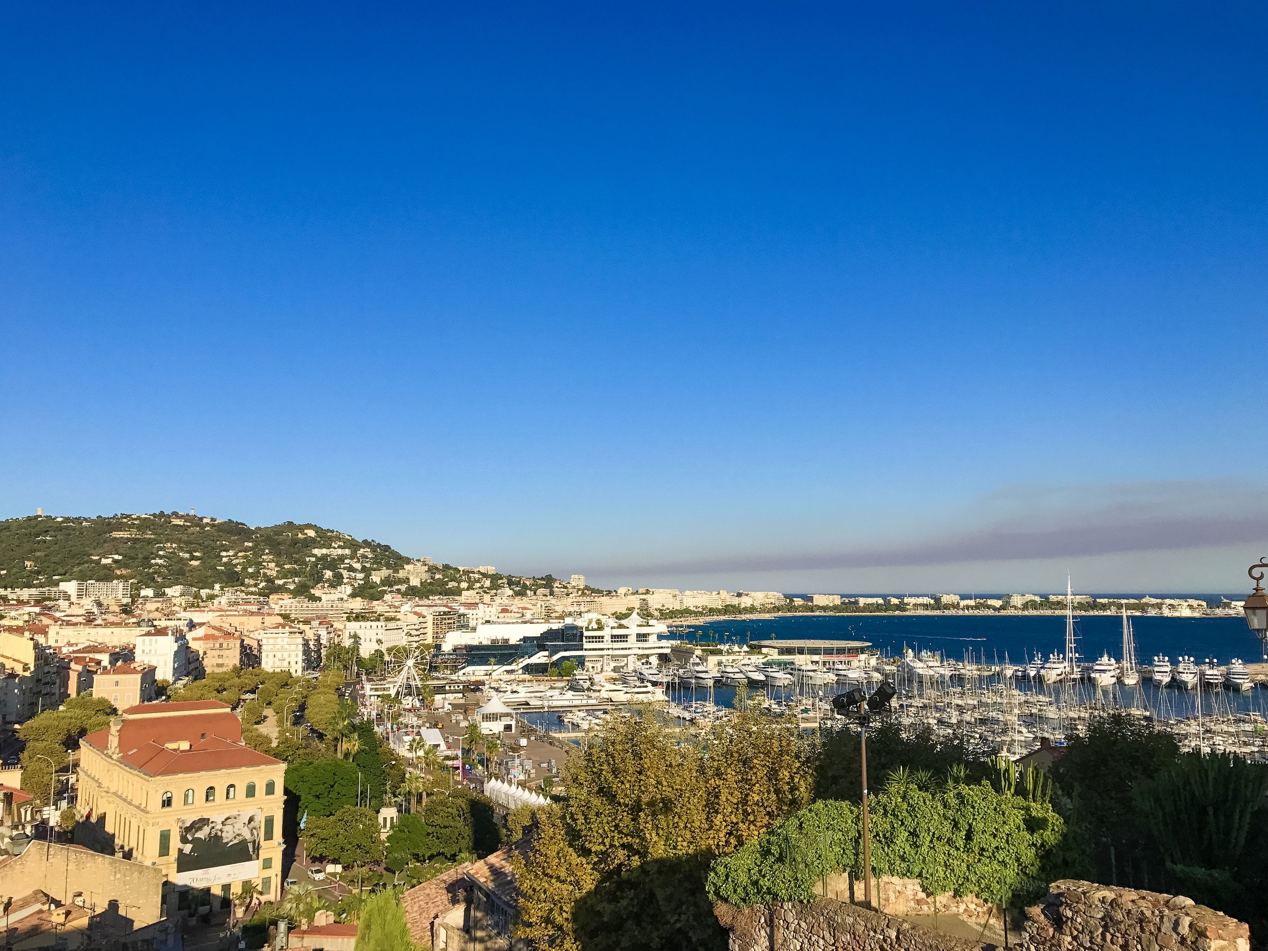 View from our Airbnb in Cannes