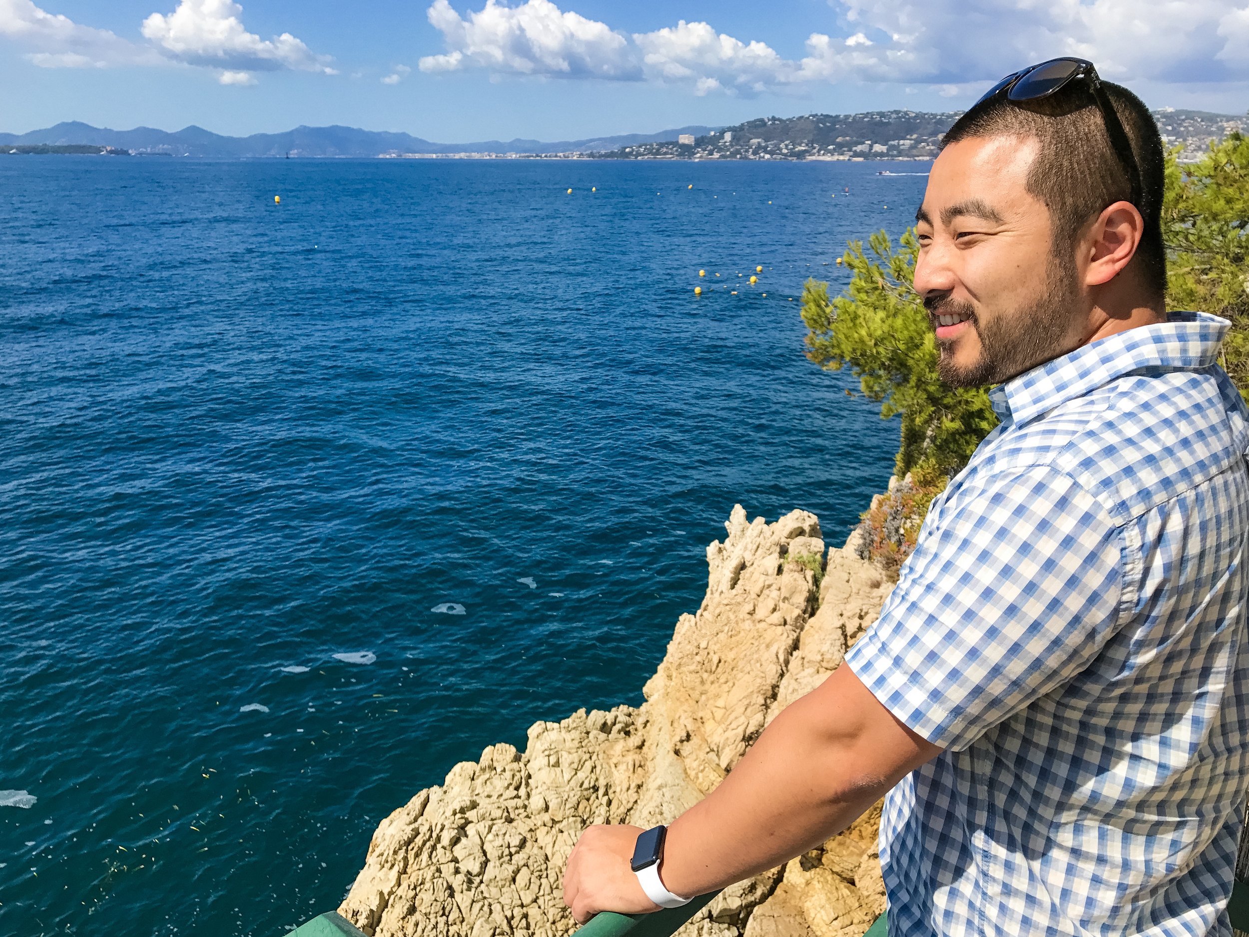 View of the Côte d'Azur from Hotel du Cap-Eden-Roc