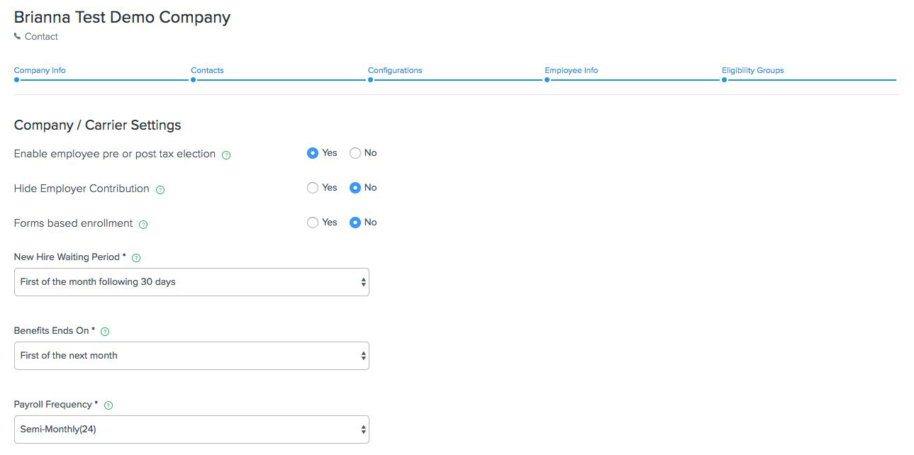 Broker Portal view