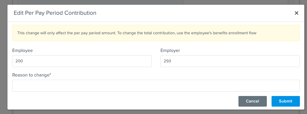 Flock Product Representation for editing Commuter Benefits