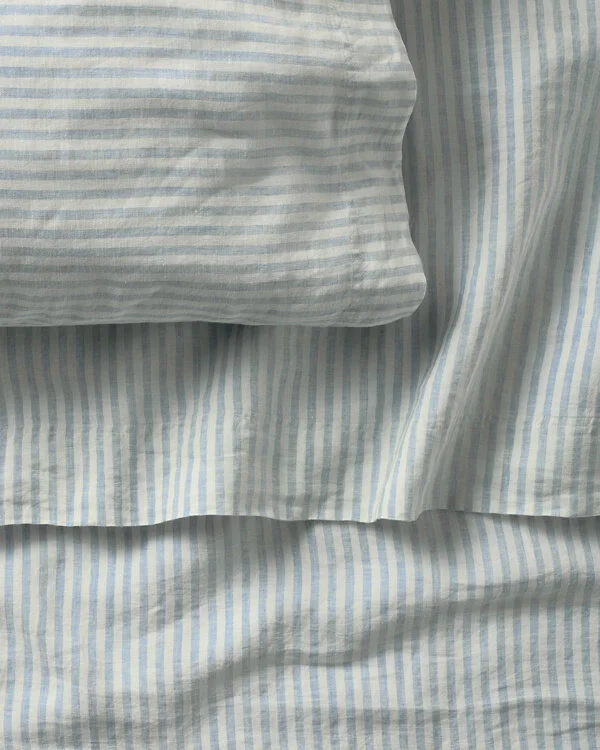 Striped Relaxed Linen Sheet