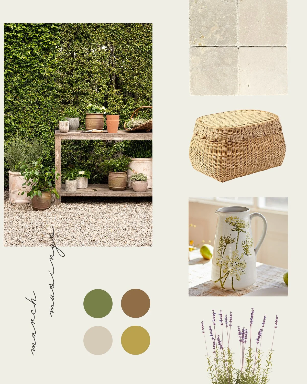 March Mood Board &amp; 5 Things