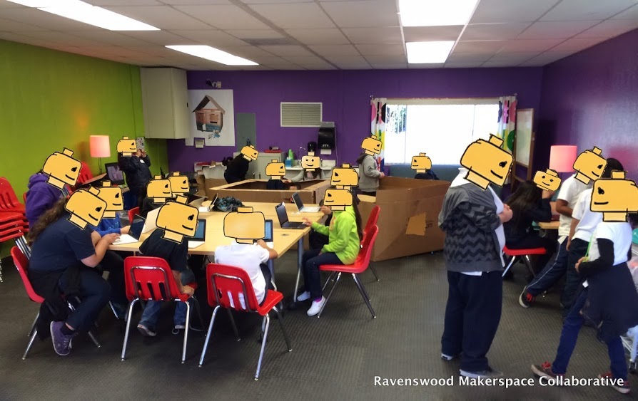 Students in action in Ravenswood - January 2014