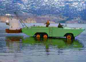  Laying the Pipe with WW II Amphibious Duck 