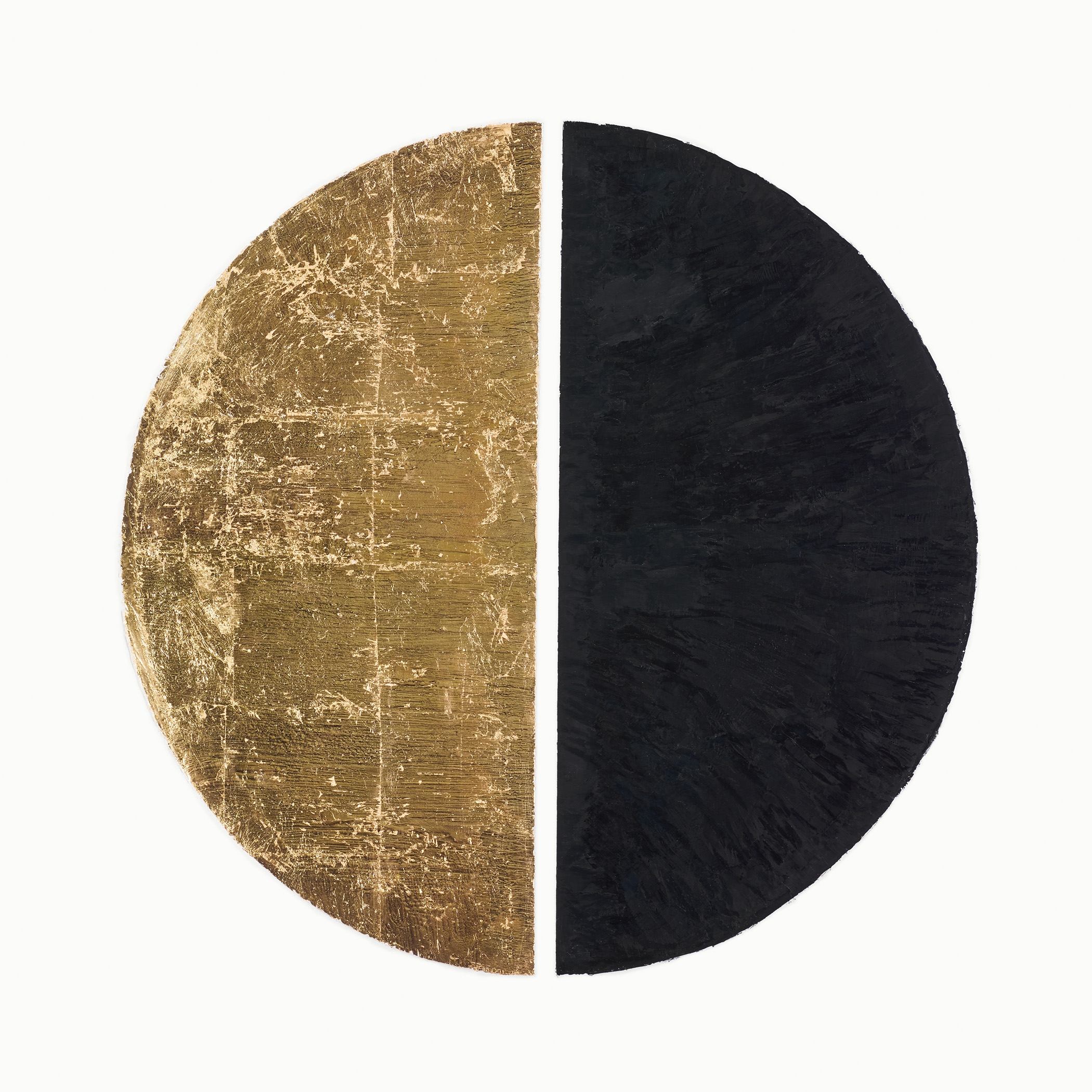 The Part You Took/The Part I Kept, 2016 Encaustic and Gold Leaf 42"x42" SOLD