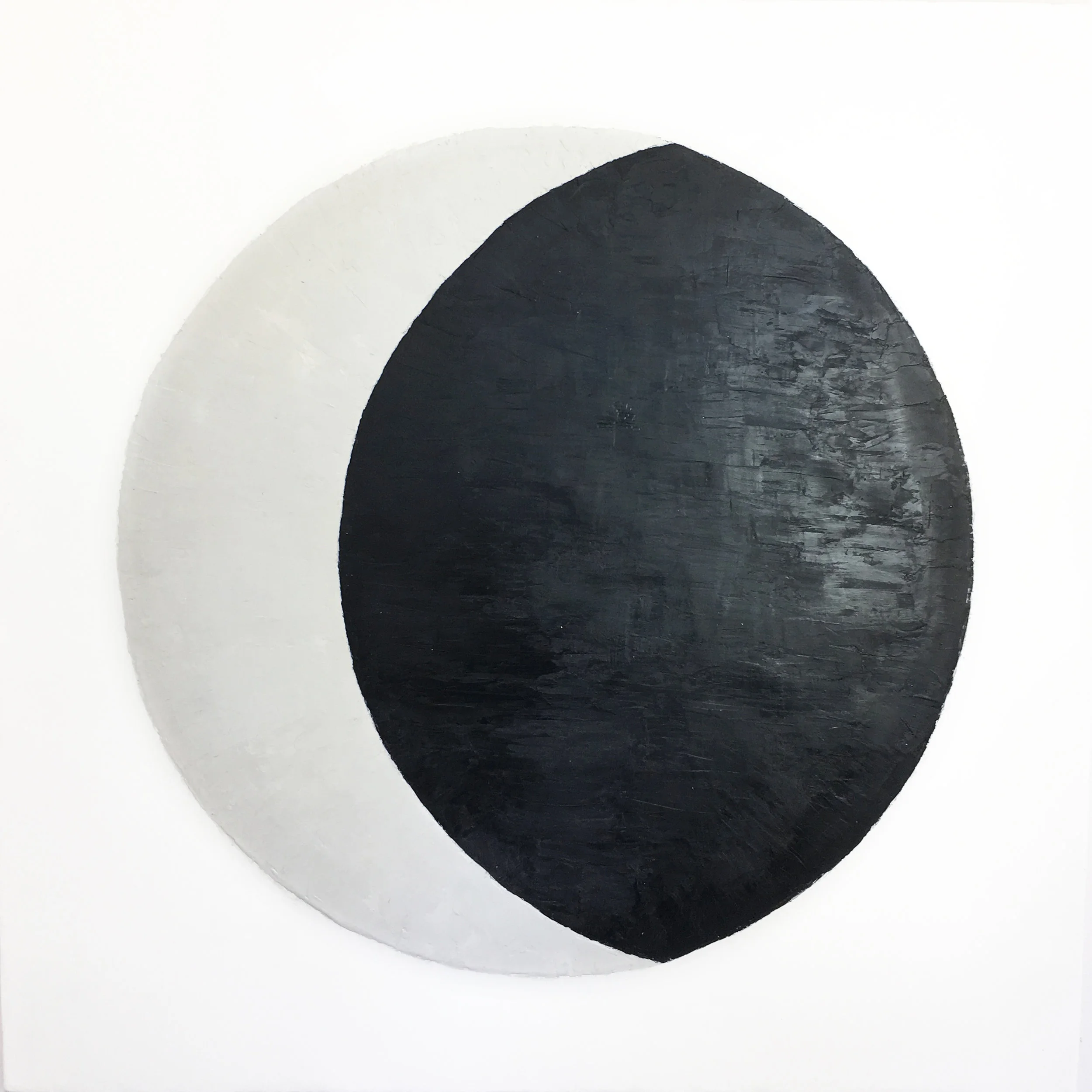 Lunar Phase 3 Encaustic 36"x36" S OLD
