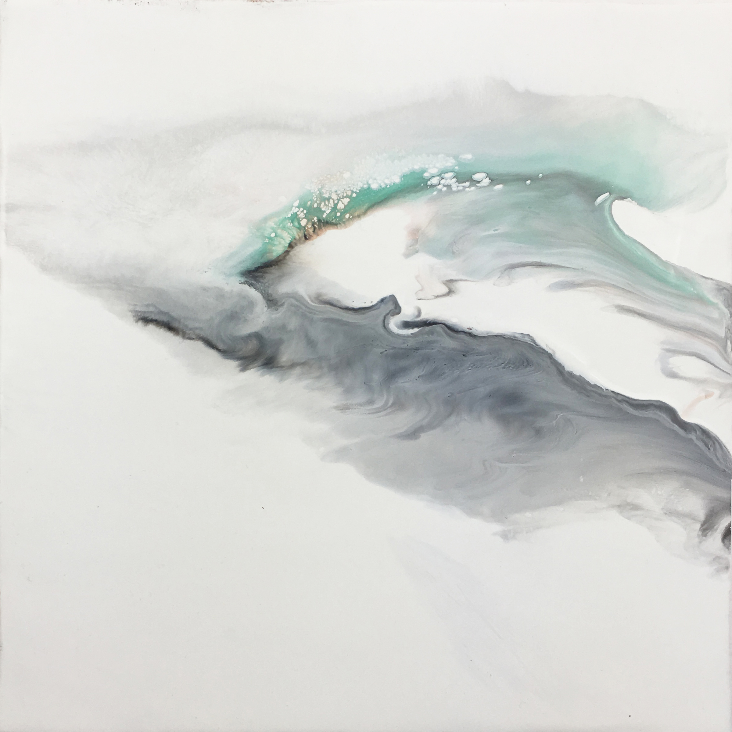 The feel of John's Heartbeat Encaustic 24"x24" SOLD