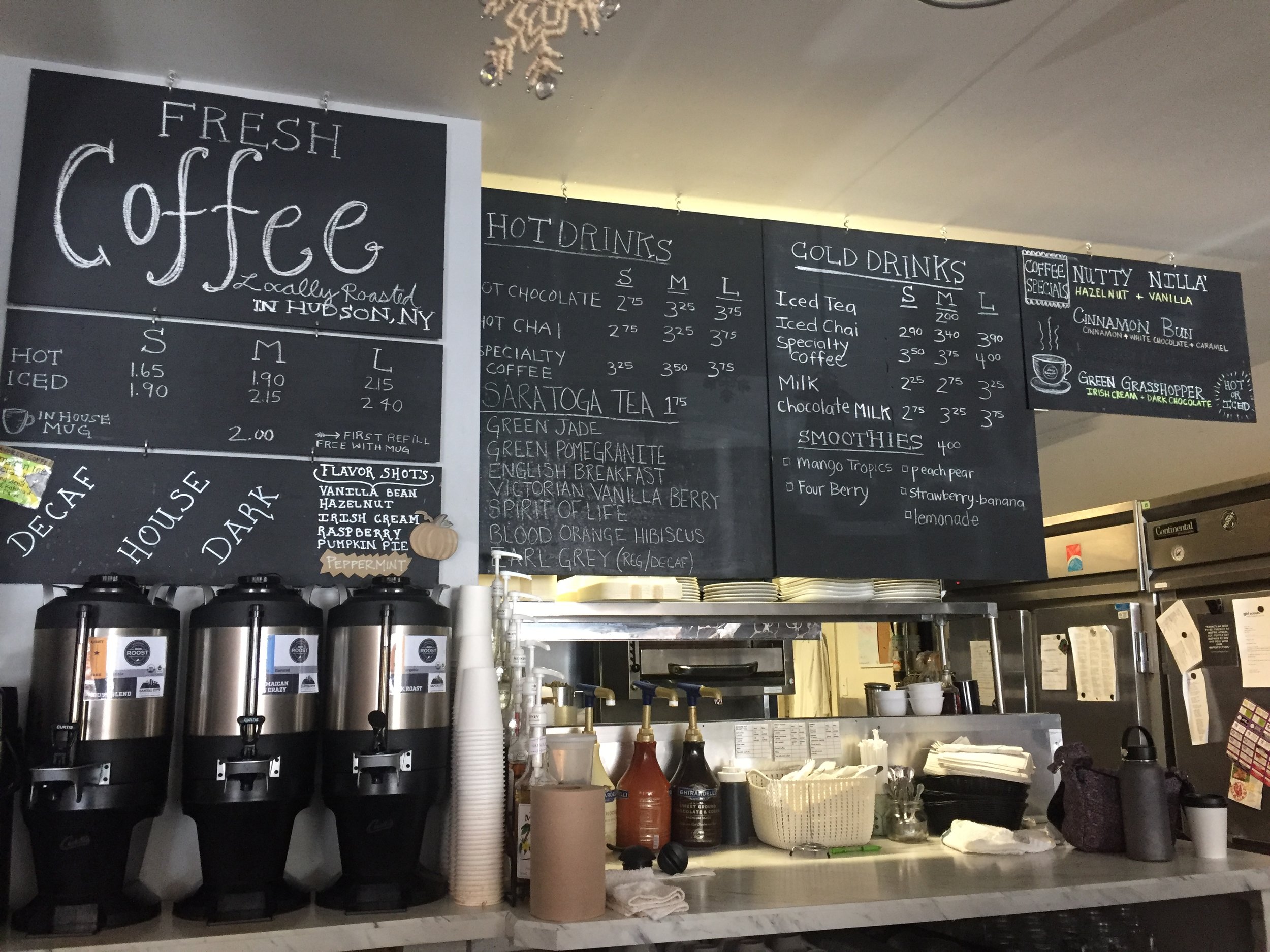 The original menu boards.
