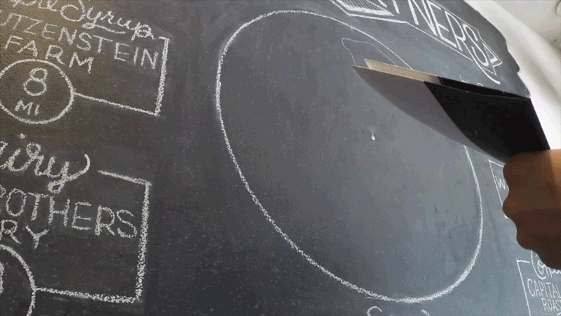 Iron Roost Chalkboard Wall