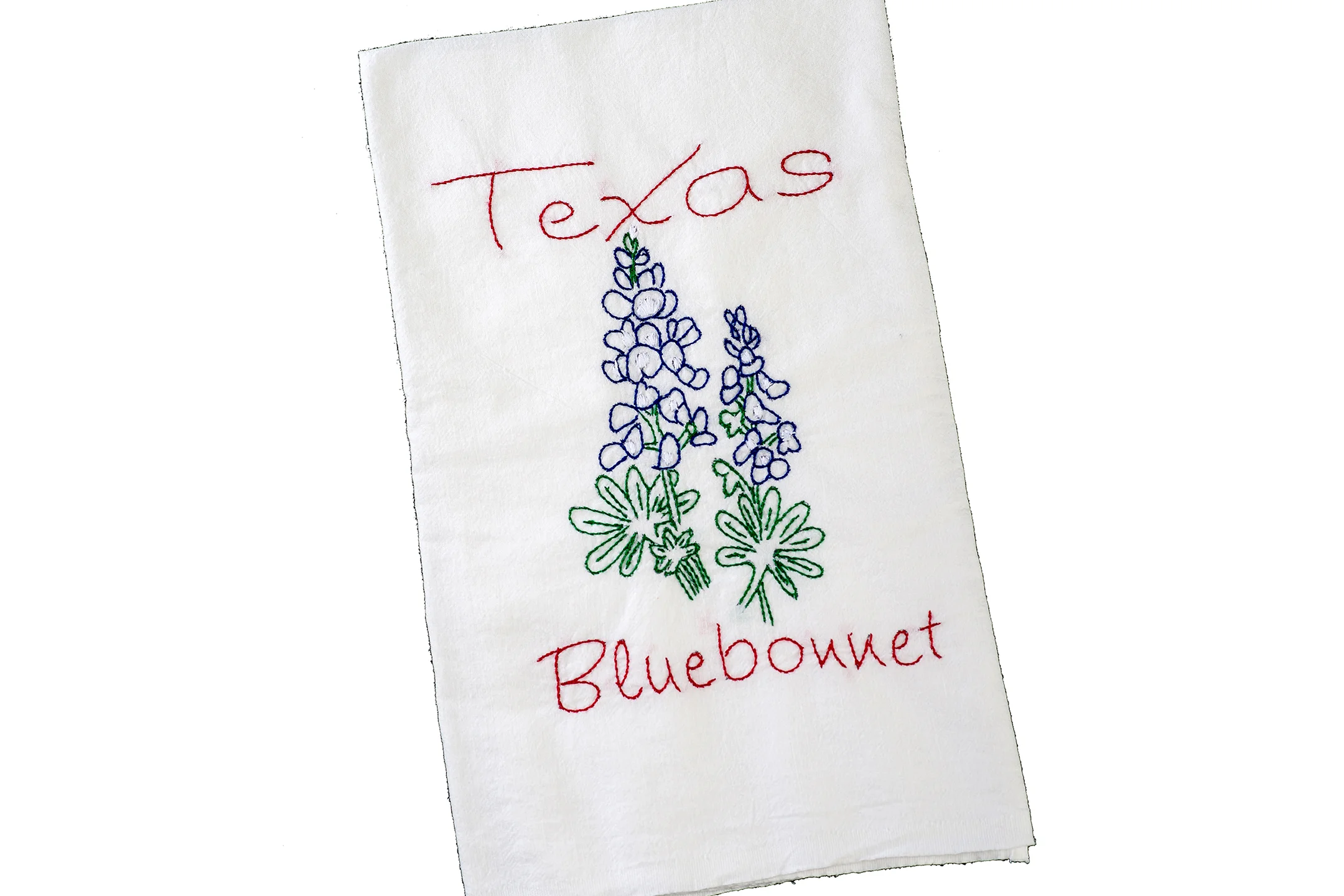 Texas Embroidered Flour Sack Towel