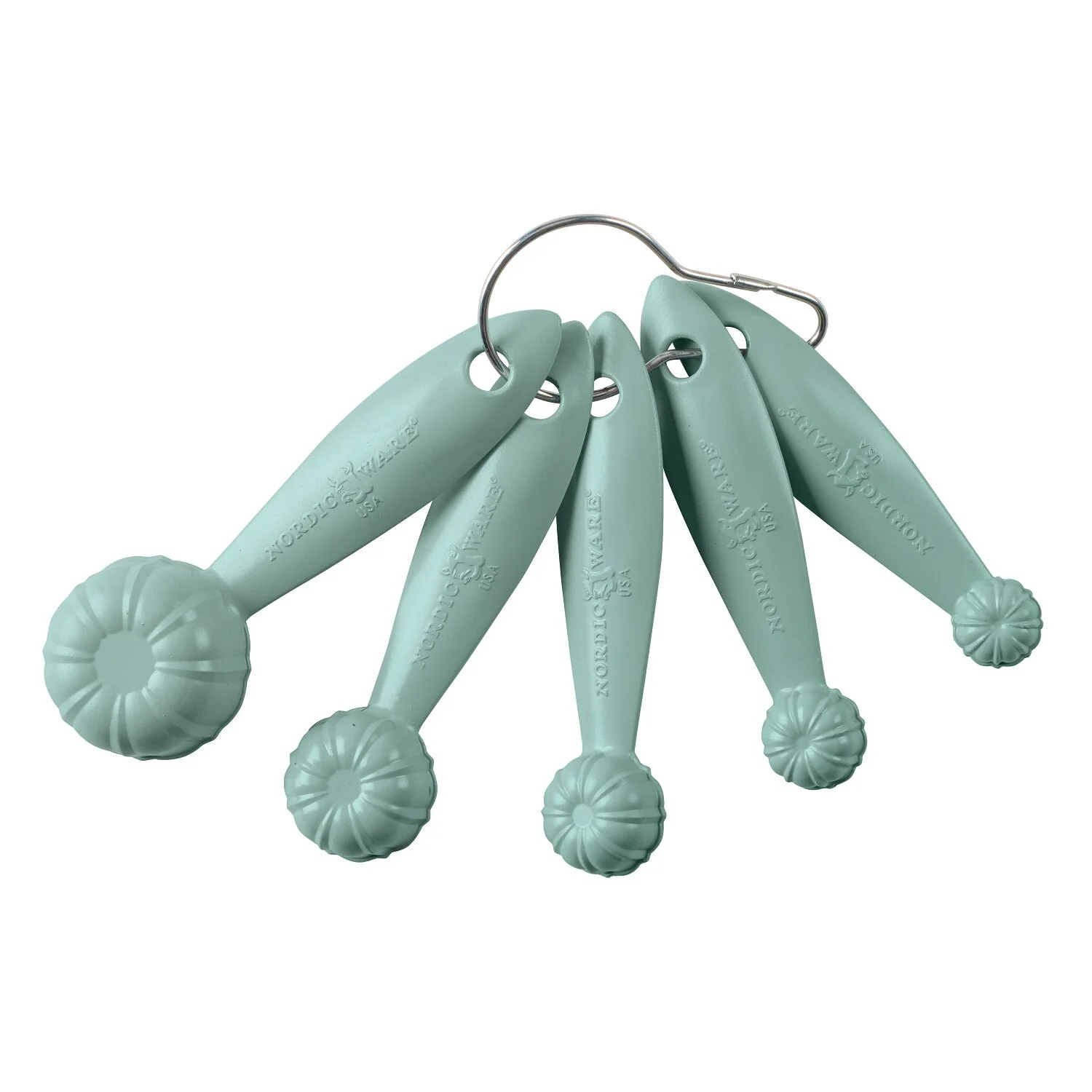 Bundt Measuring Spoons Sea Glass Set 5 — Kiss the Cook Wimberley