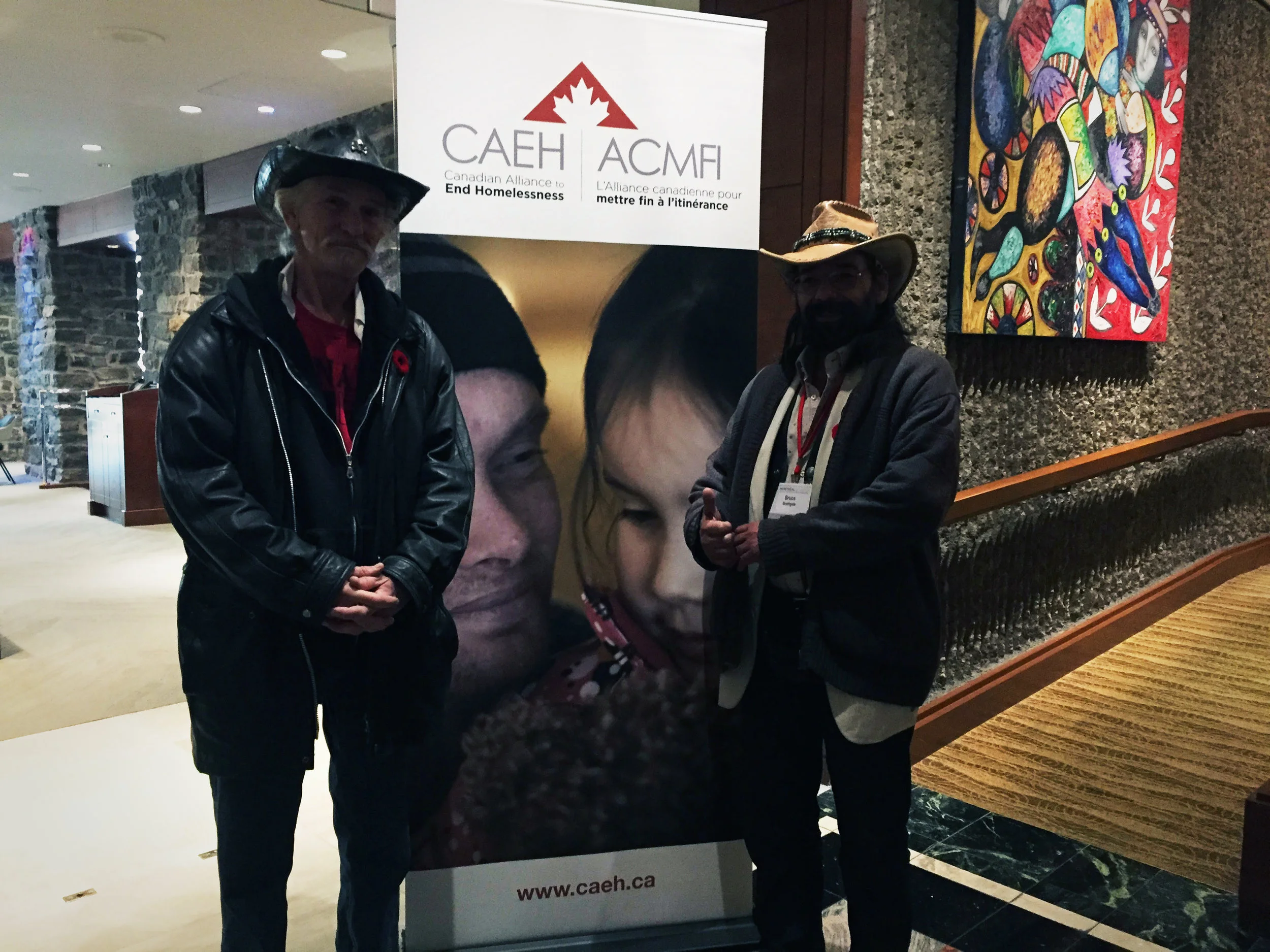 WOODY AND BRUCE AT THE MONREAL CONFERENCE, CAEH