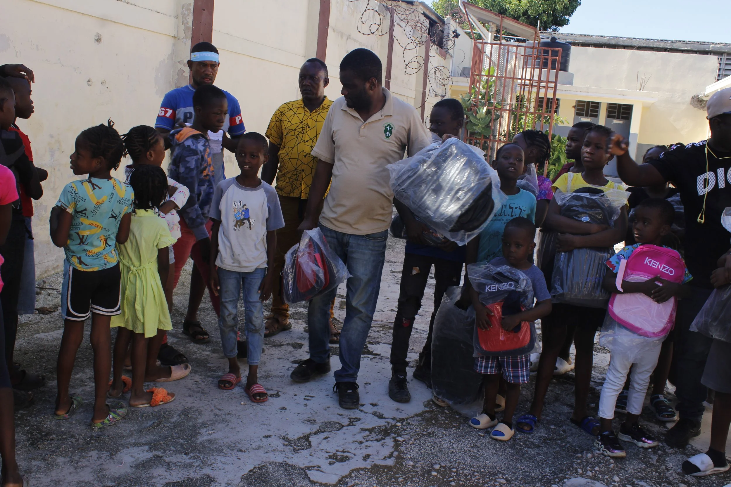 St Luke School Children Received School Supplies Despite the Delay in School Opening