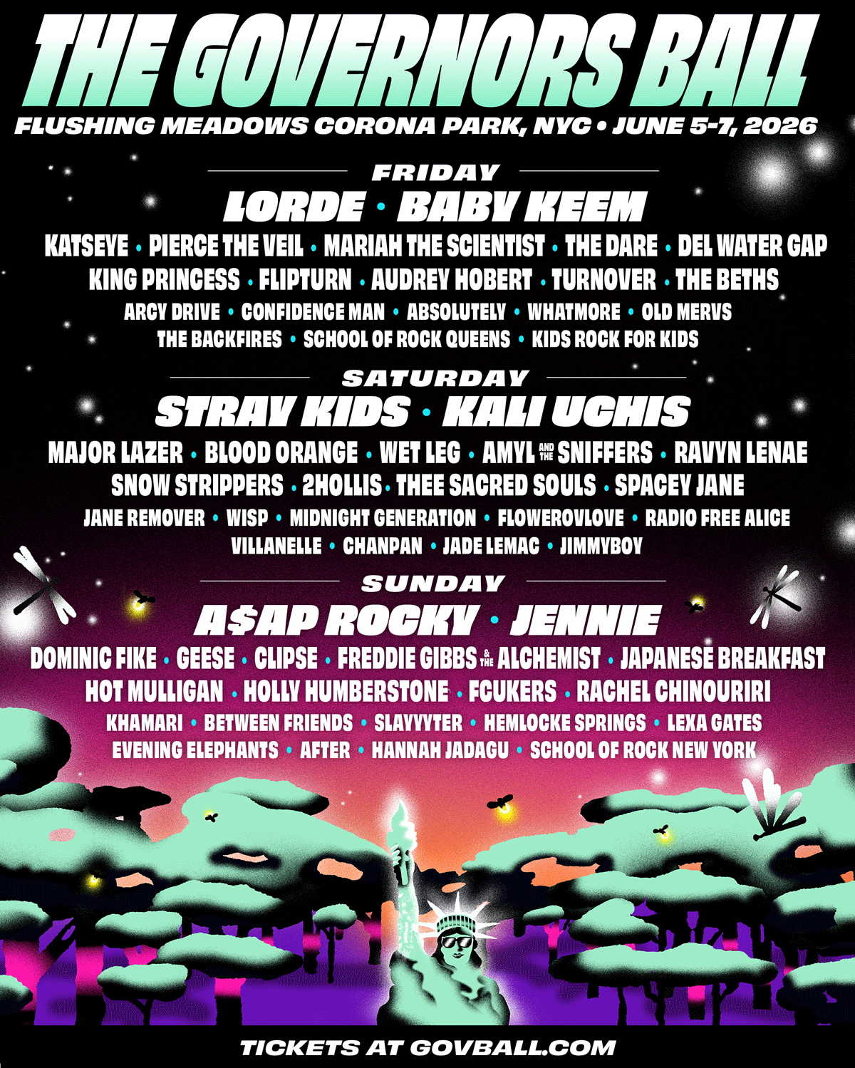 GETTING READY FOR GOVERNORS BALL