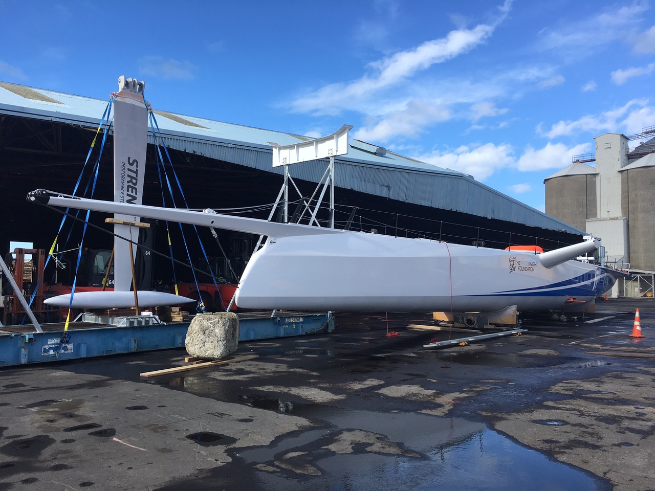CQS in situ at Tauranga. Keel clearly visible. 