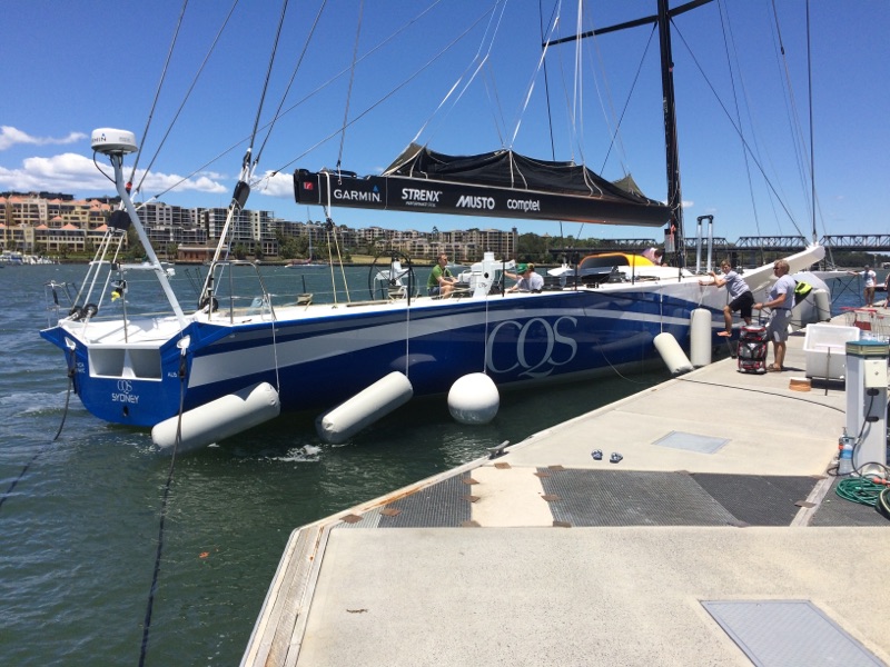 CQS arrives in Sydney, Birkenhead Marina