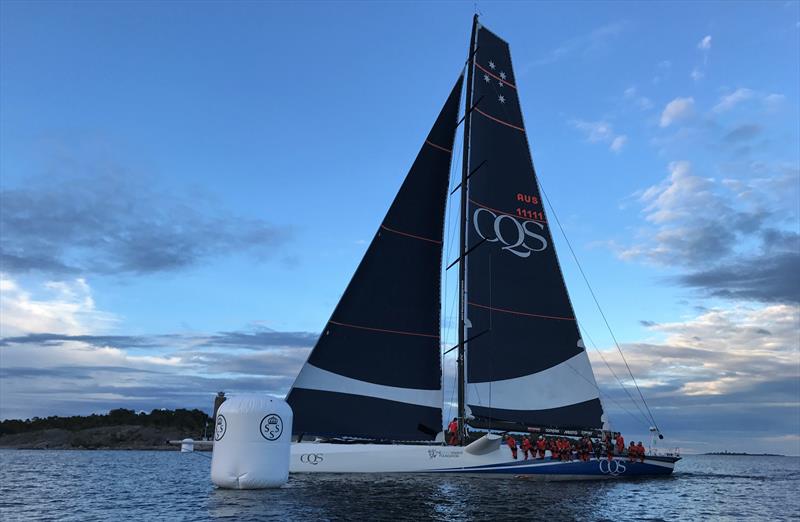 The 100-foot maxi CQS sets a new ÅF Offshore Race record © Camilla Bolinder