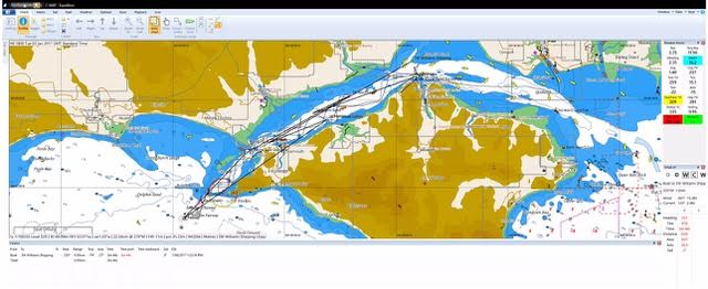 Course Map from first race in the Triple Crown trophy