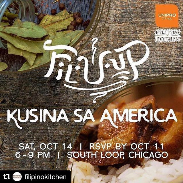 Join us this Saturday in Chicago for our second gastronomic event in the Fil-U-Up series. For tickets, see link in bio under events. 
#Repost @filipinokitchen (@get_repost)
・・・
To continue our #filipinoamericanhistorymonth party - we will be collabor