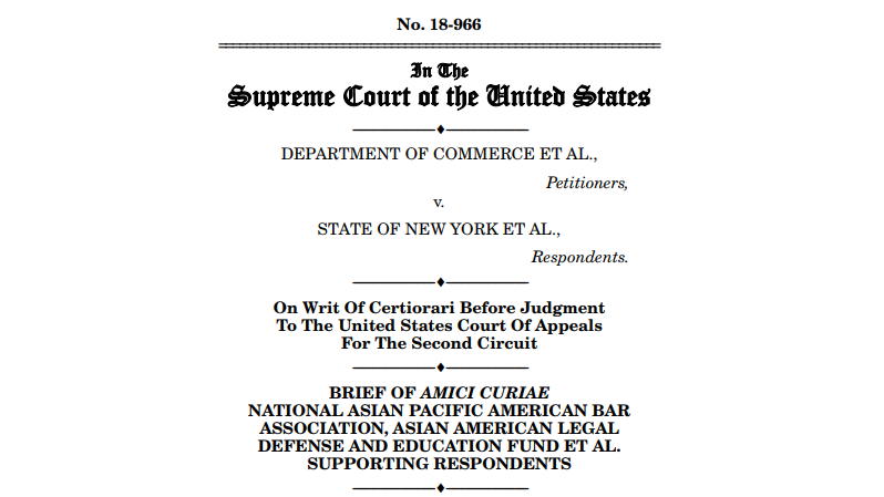 UniPro Joins Amicus Brief Opposing Citizenship Question on the Census