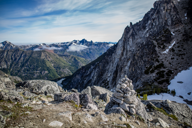 Our reward after climbing nearly 2000 in 3/4 of a mile...the top of Aasgard Pass 