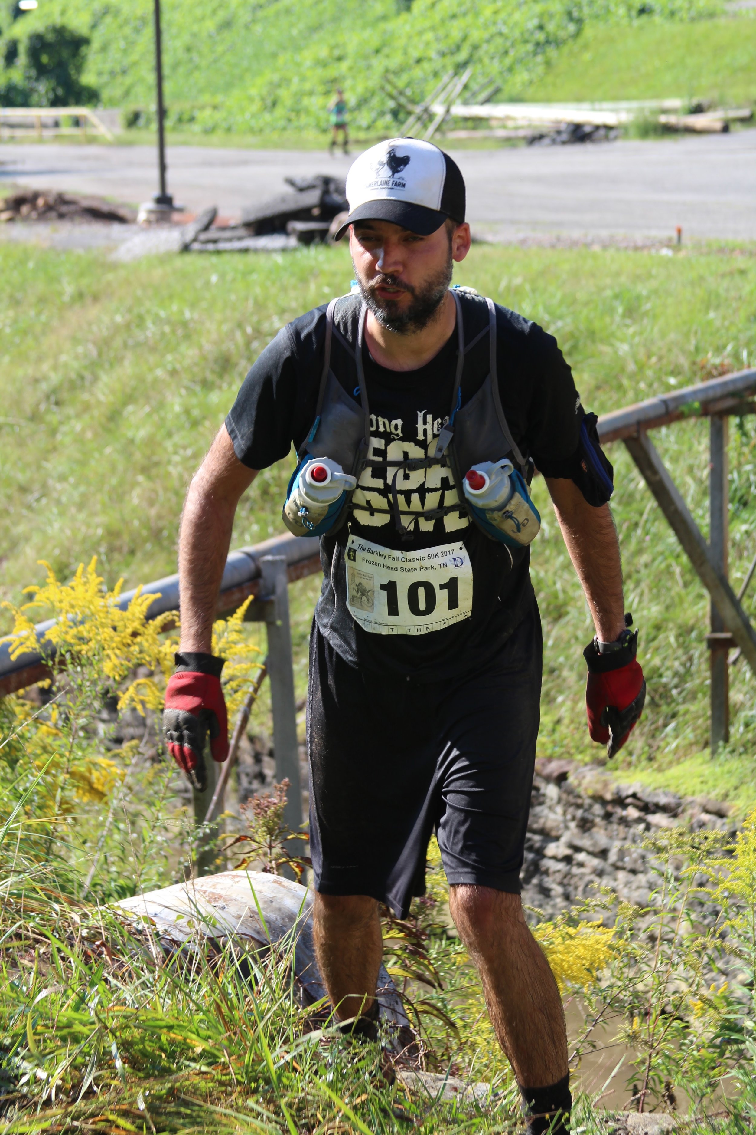 Emerging from the prison tunnel, getting my first look at Rat Jaw, possibly pooping my pants - Photo by Susan Brother Yancey