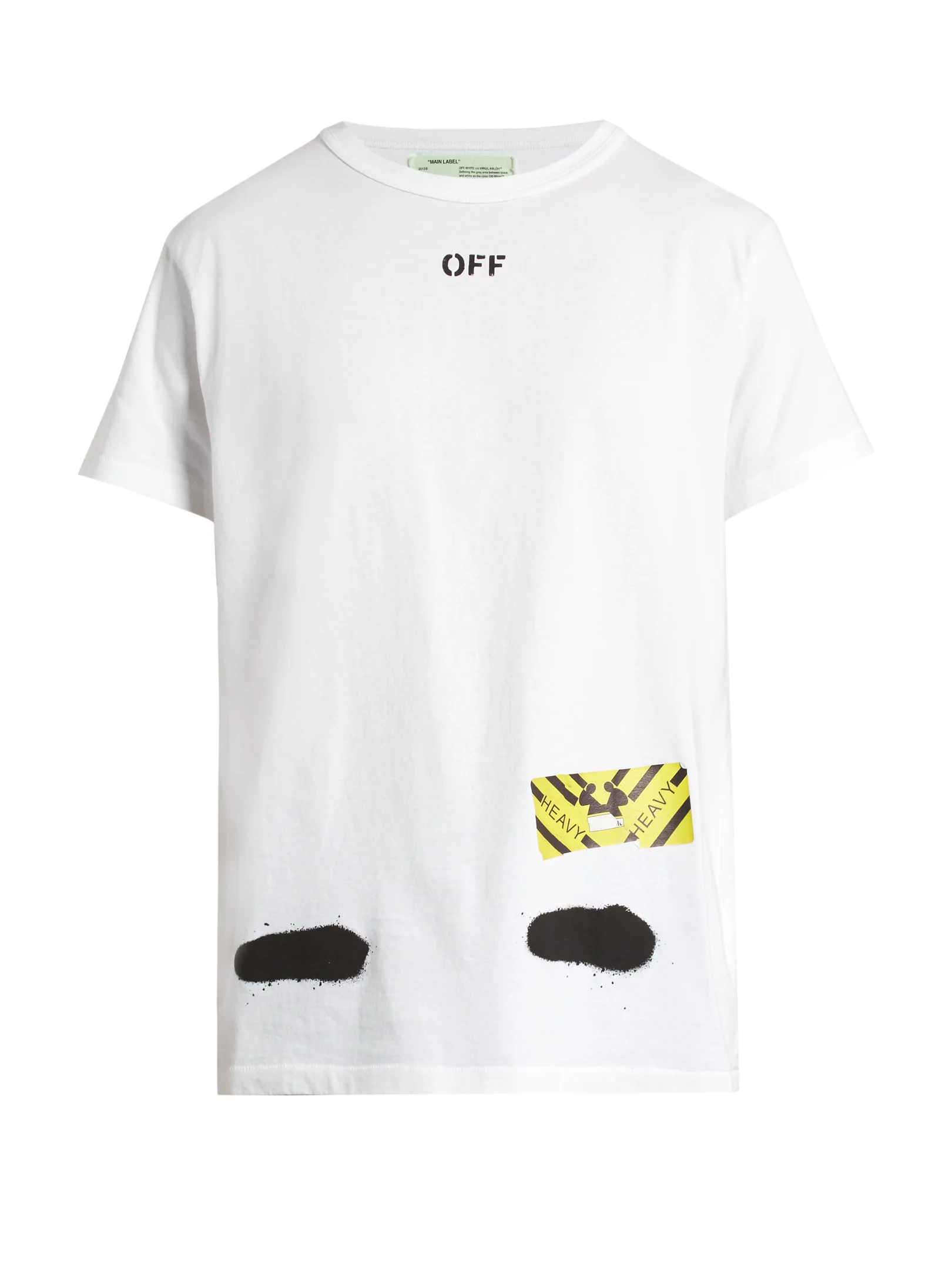 OFF-WHITE  Spray-print cotton-jersey T-shirt £166  .jpg
