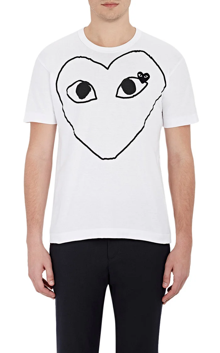 COMME DES GARÇONS PLAY Heart-Graphic T-Shirt $125.jpg