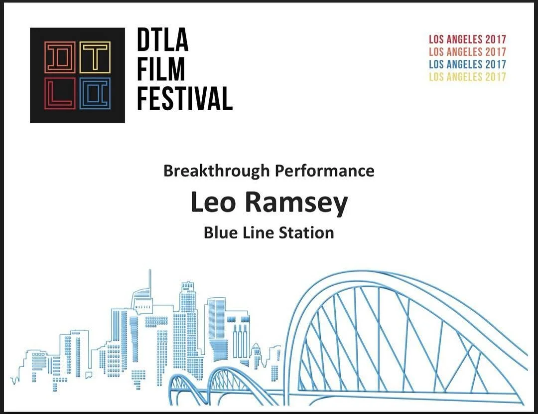 CONGRATULATIONS to our leading man @leo_b_ramsey for winning #BreakthroughPerformance at the @downtownlosangelesfilmfest -- we are eternally grateful and honored to receive this! Downtown Los Angeles Film Festival has been very gracious and generous 