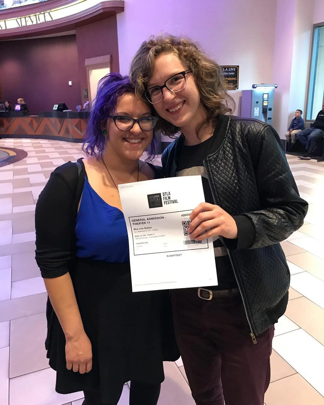 It's happening ya'll! We've got some fans that flew in all the way from Seattle to catch our film!