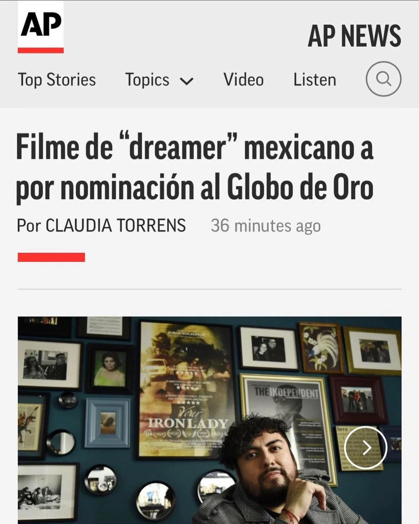 Aqu&iacute; vamos! Gracias @apnews 🙏 no se la pierdan el 5 de Febrero! @echo_publicity