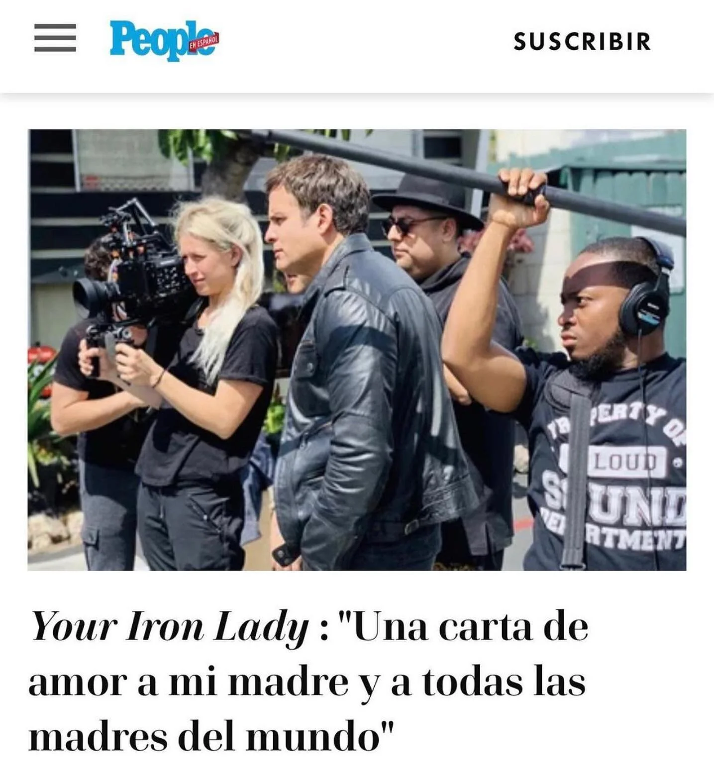 @yourironladyfilm on @people @peopleenespanol 🔥🚀✨ #LatinosInHollywood