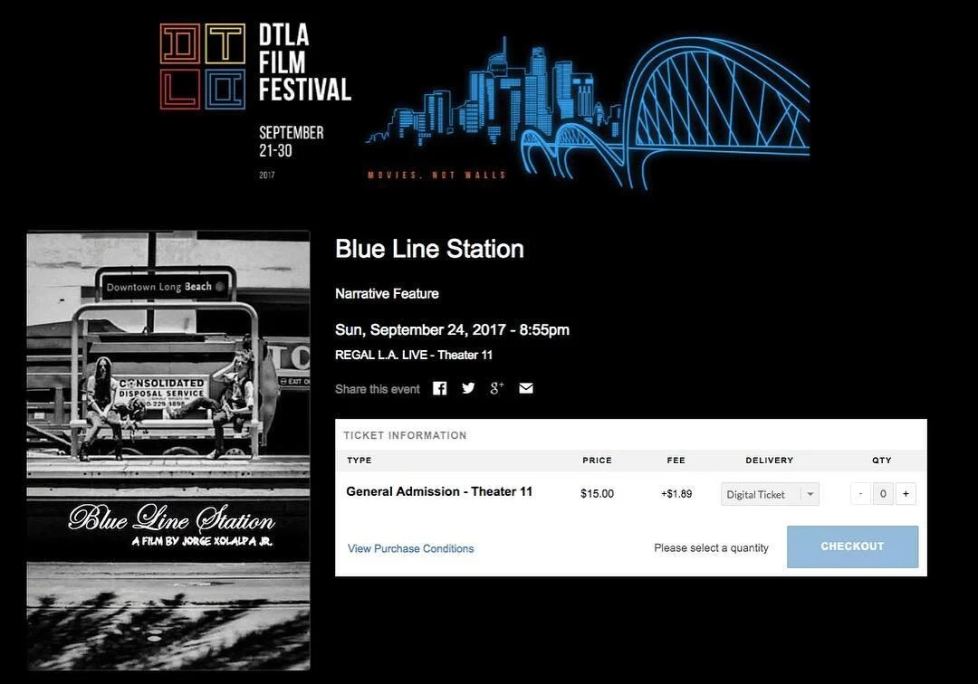 Haven't seen @bluelinestationthemovie?!? Want to see it this Sunday?!?!? Then get your tickets today! It will be playing this Sunday at the @downtownlosangelesfilmfest at 8:55PM!! Show us some love!! We made this film with $100 and a broken #iPhone6P