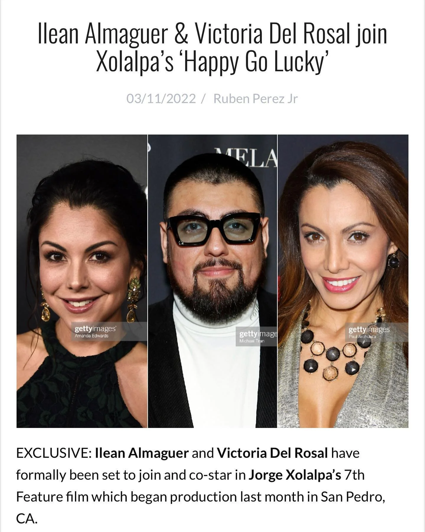 Welcome @ileanao and @victoriadelrosal to @happygoluckyfilm ❤️