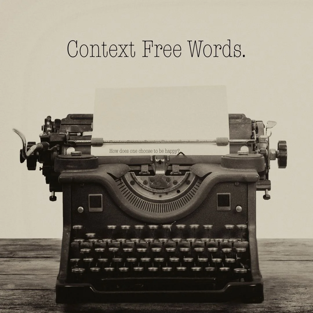 Context Free Words: Monday, November 10, 2025
