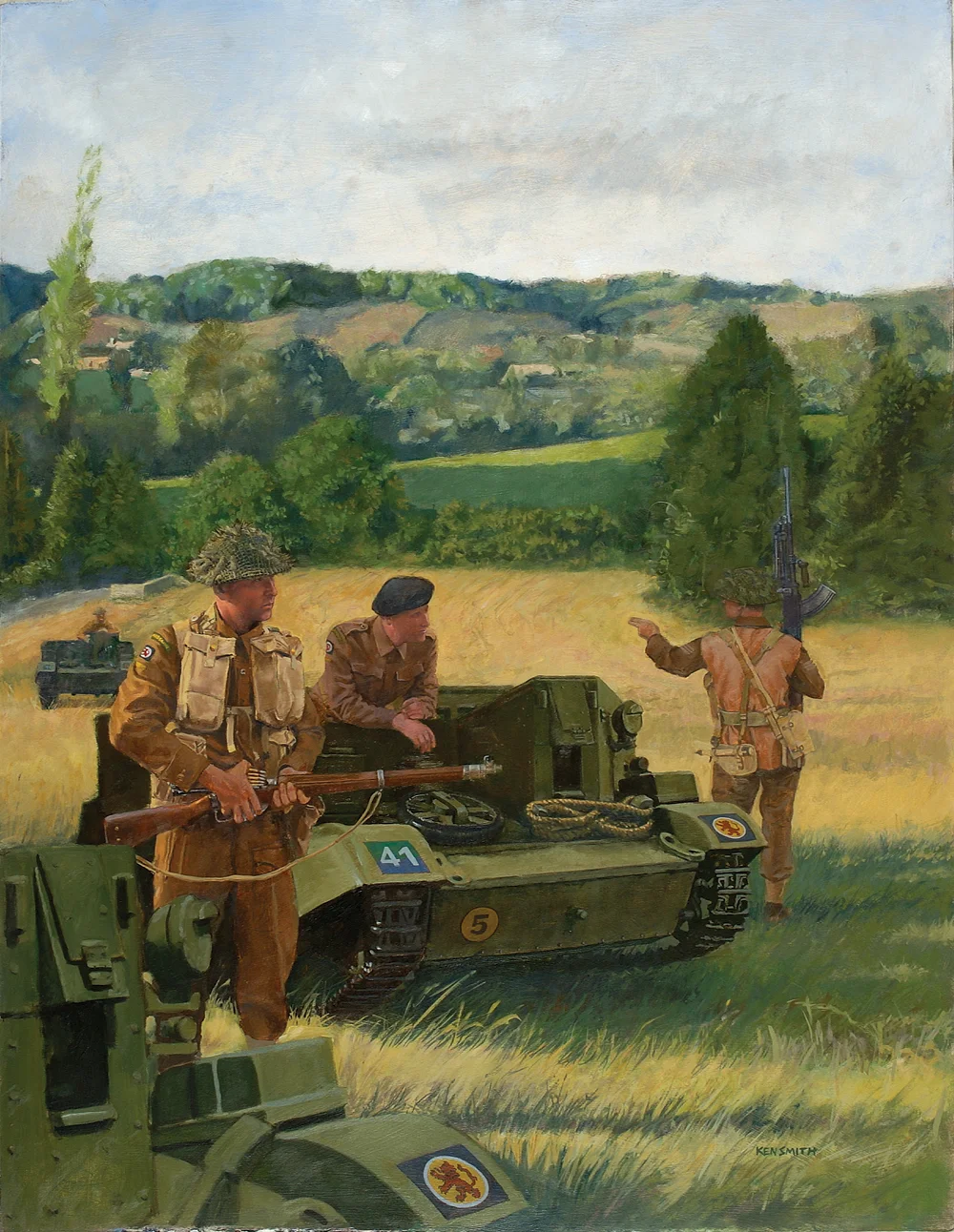 The Scottish Lion on Patrol print
