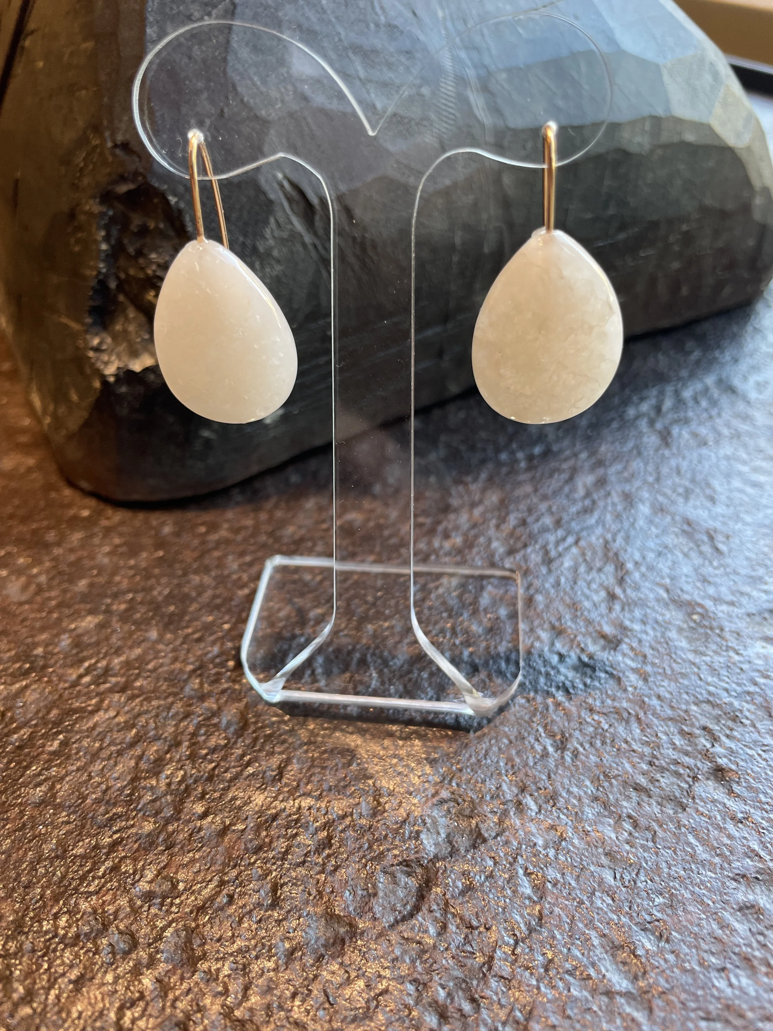 Aventurijn oorbellen.