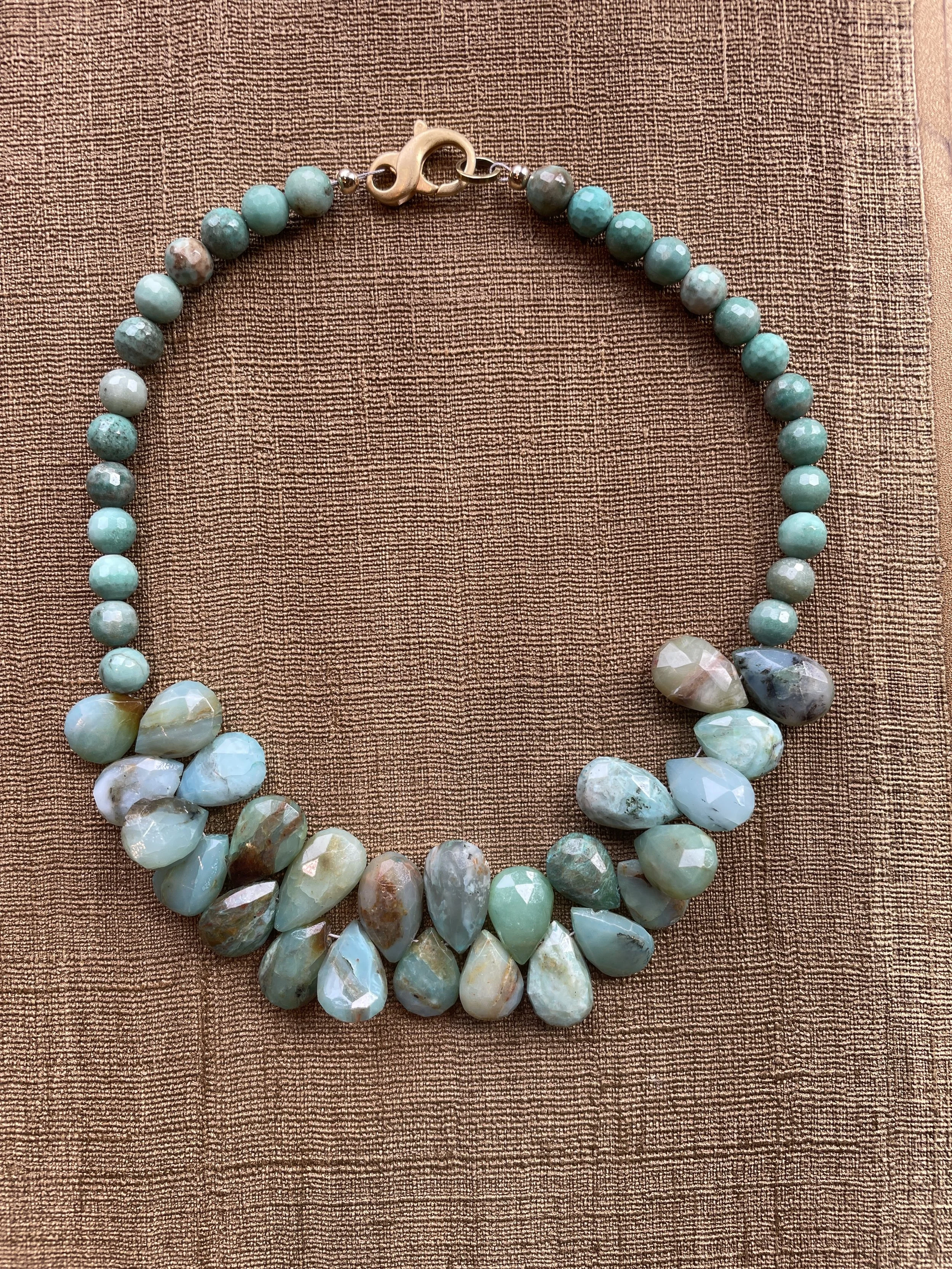 Chrysopraas en Turkoois