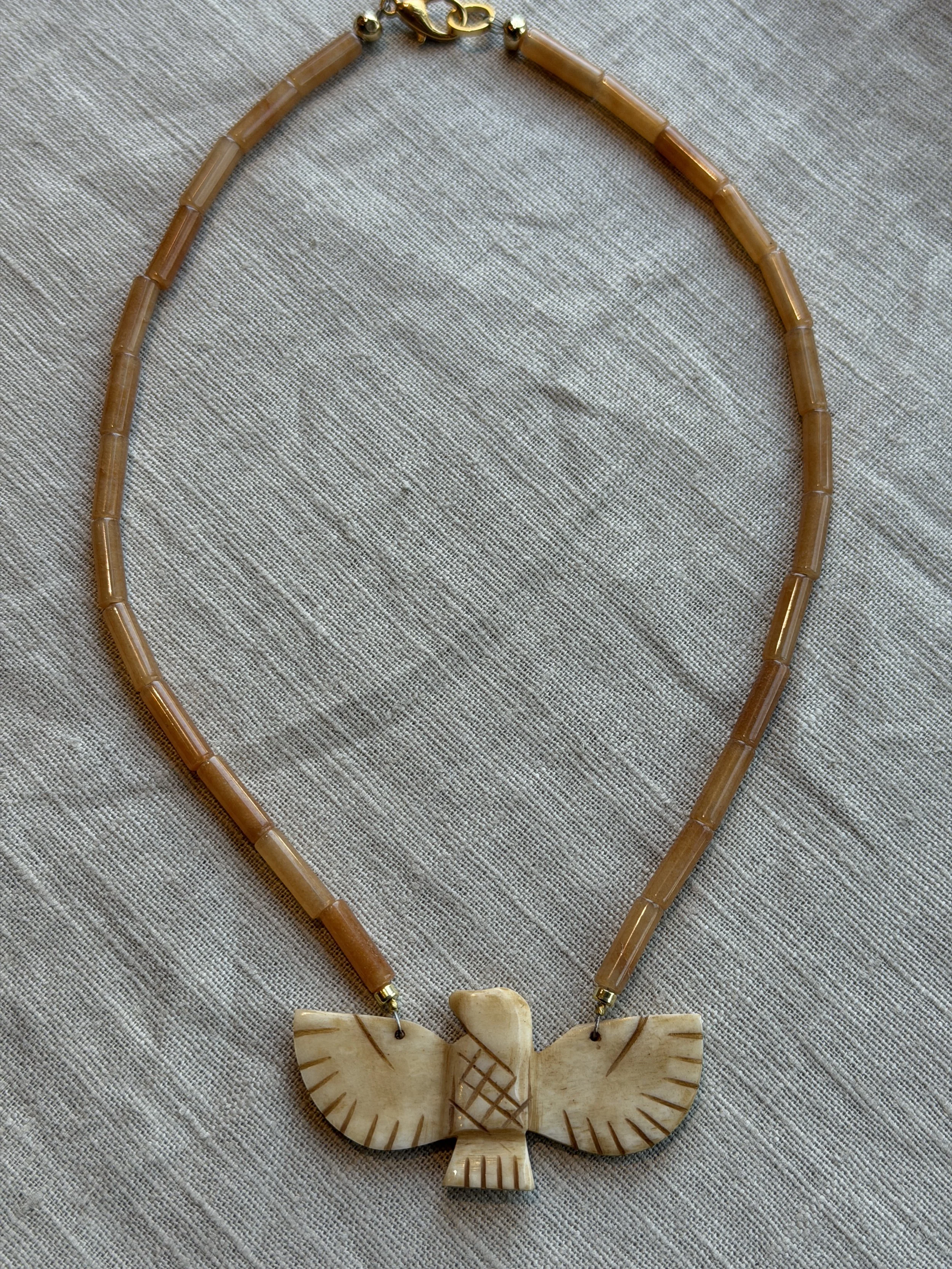 Opaal ketting met Bone Eagle.