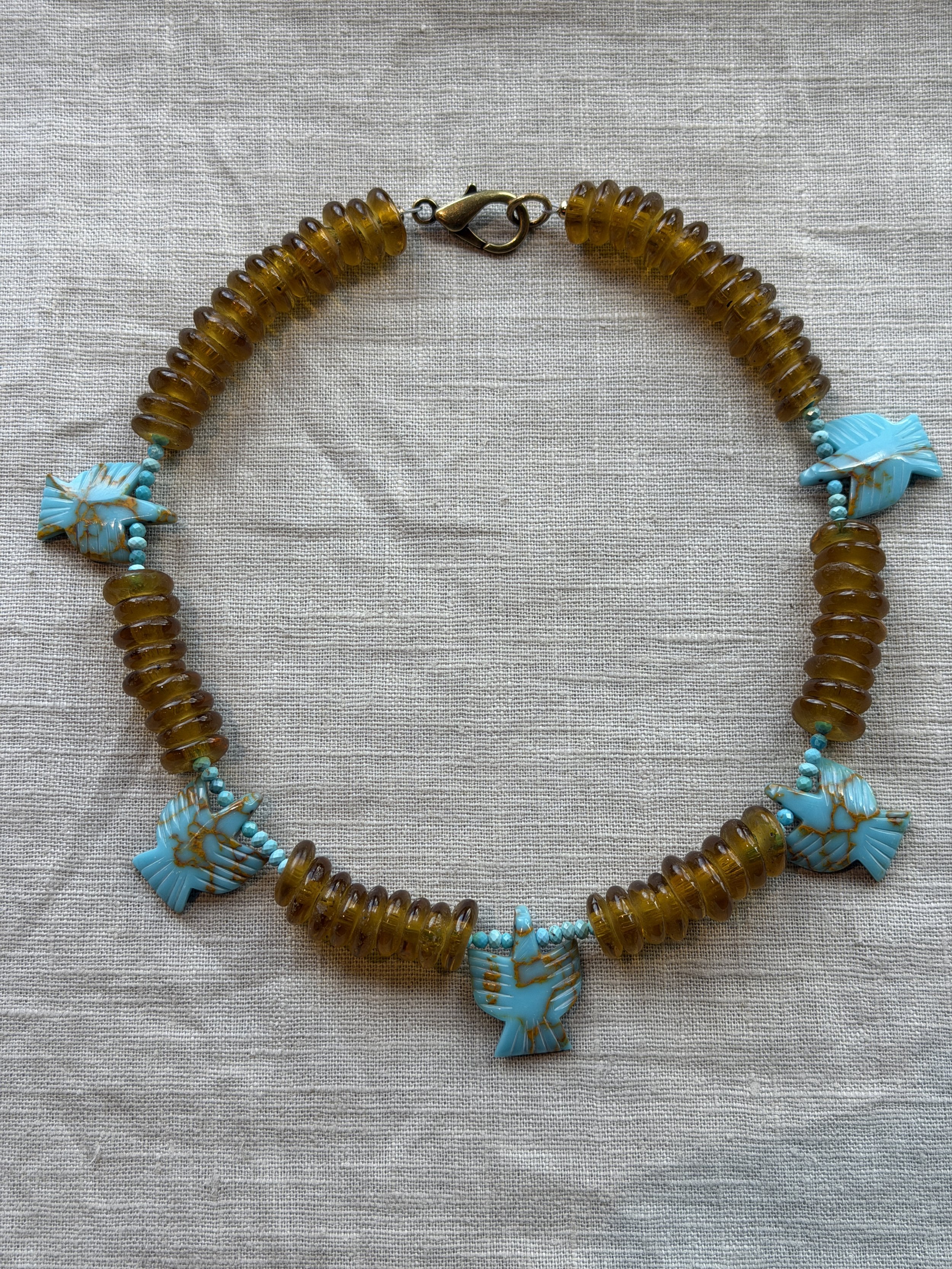 Glasbeads met Fenixvogels