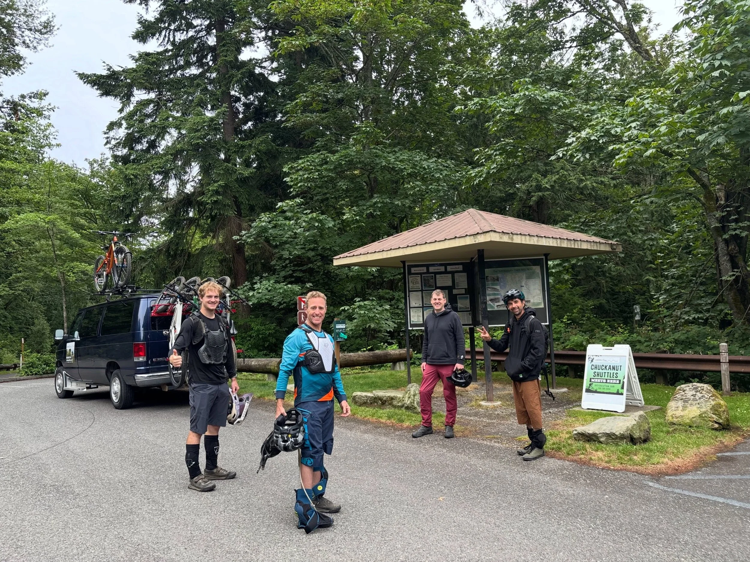 First ever FREE(dom) SHUTTLES #firstsaturdayshuttles at Chuckanut! It was super fun driving FREE shuttles and riding bikes with these beautiful people! Sorry you missed it!

Happy 4th of July, er&rsquo;body!

#4thofjuly #chuckanutshuttles #mtb