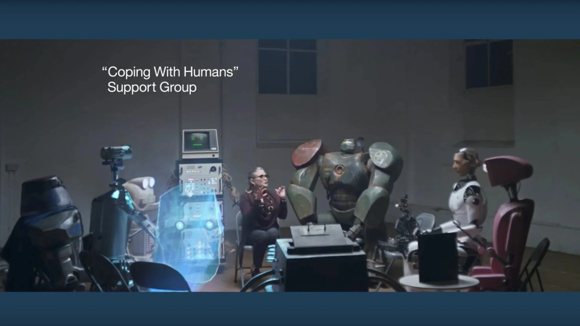 IBM "COPING WITH HUMANS" FEATURING CARRIE FISHER 
