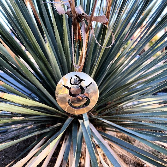 Customer Brass Ornament for a Friend 😀👍⛄️🎄🌵#tistheseason #christmastree #handmade #friendship #gift