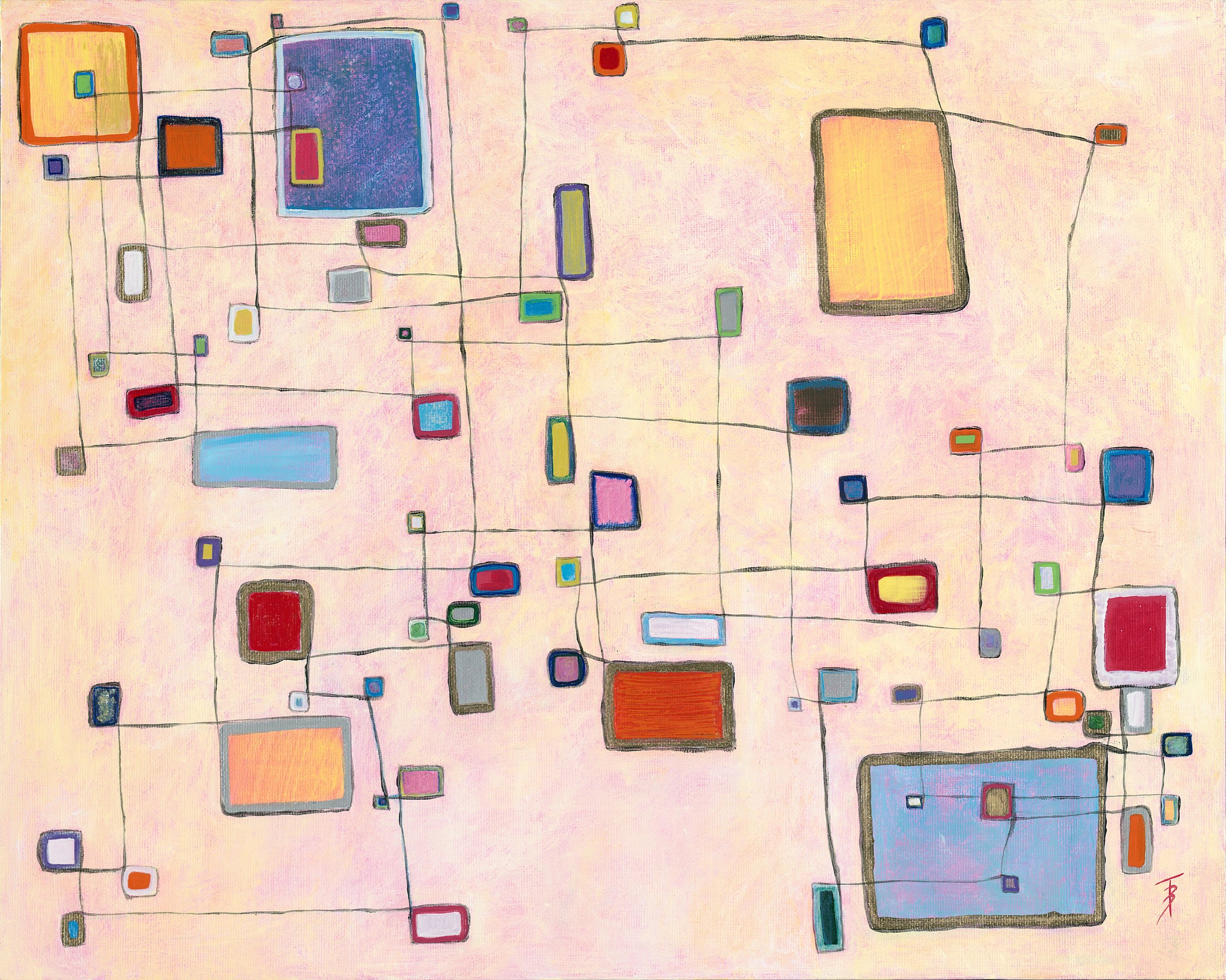 Threads of Life painting print by Tatiana Berman