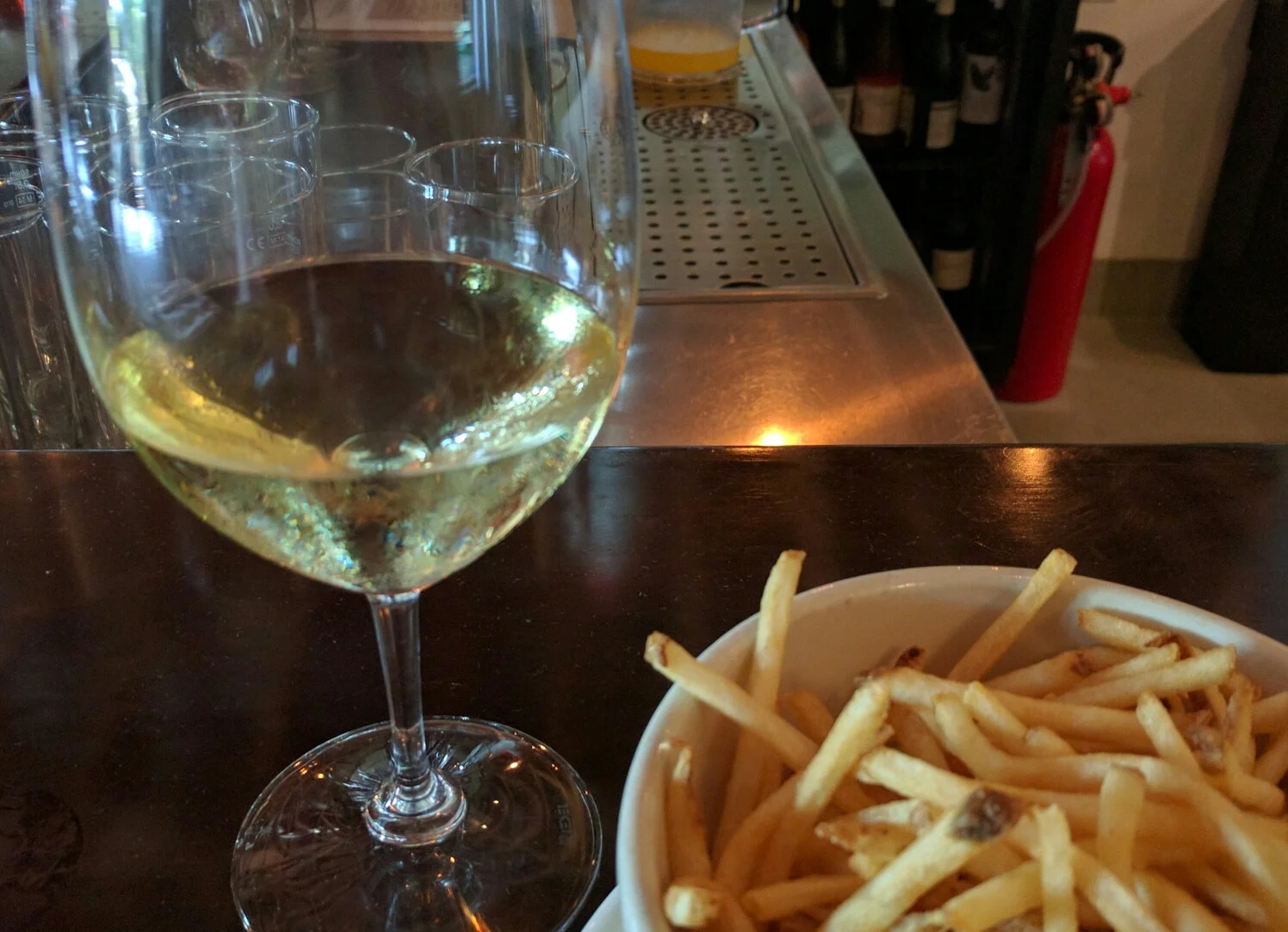 Market Provisions has an extensive wine list.