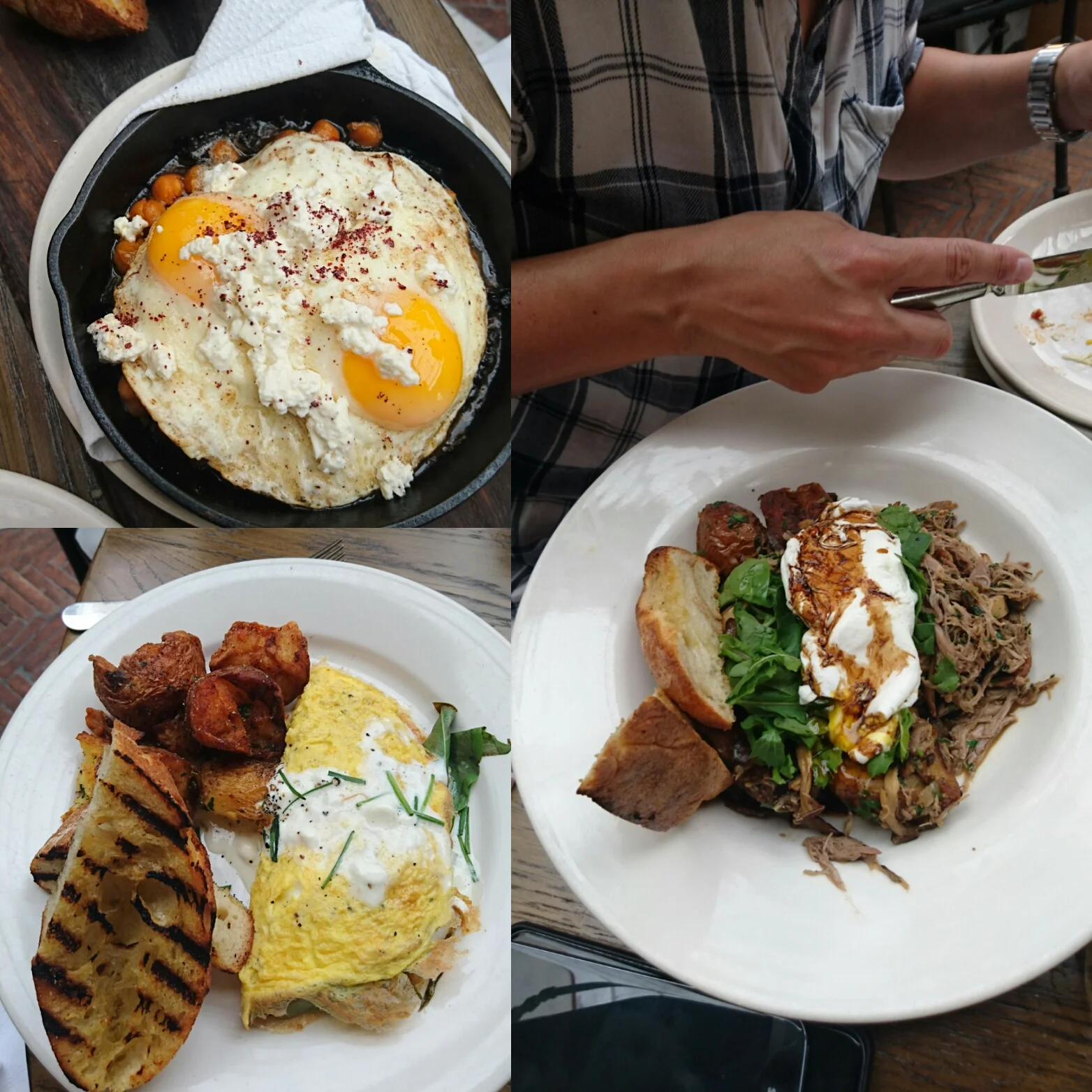 Bring your friends so you can sample the range of brunch items, from the simple omelete to the pulled pork!
