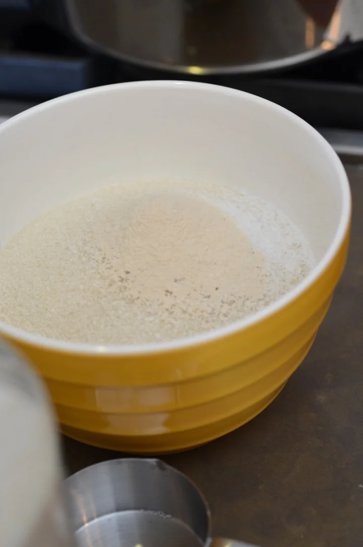 Sugar, salt and pectin waiting to be added