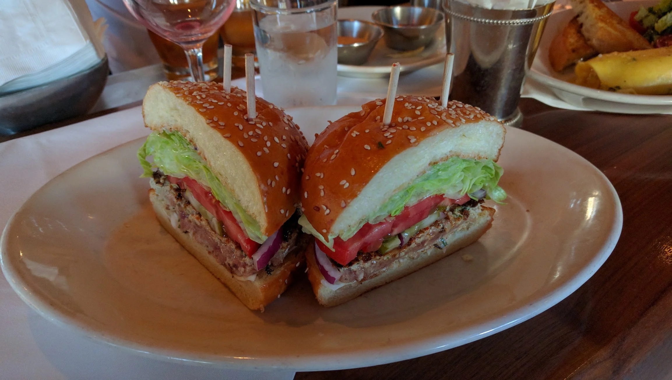 I was alerted to an off menu treat: the tuna steak burger!
